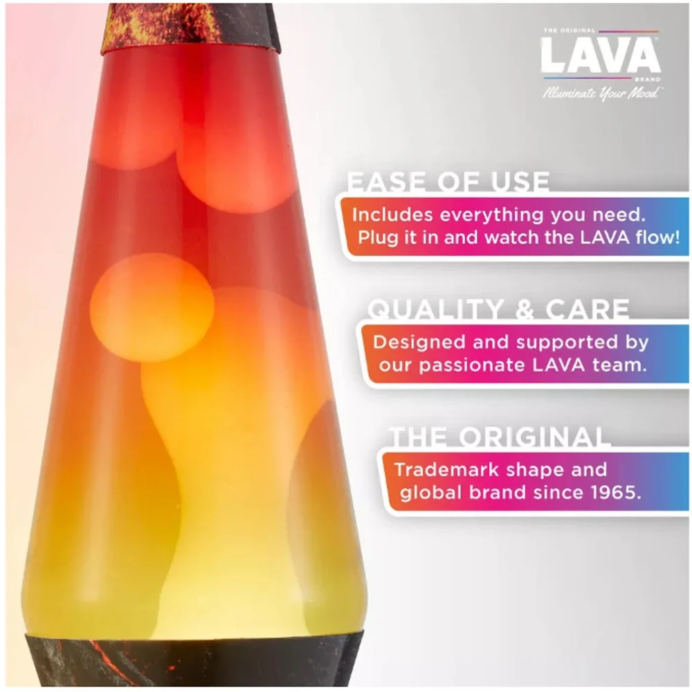 LAVA 14.5 Inch Volcano Novelty Table Lamp ColormaxTM Globe Electric New Open Box